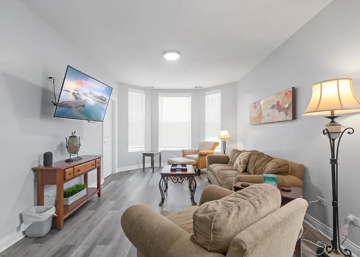 Newly Rehabbed Greystone With 2 Private Apartments, Backyard, Garage, Laundry, Close To Expressway *